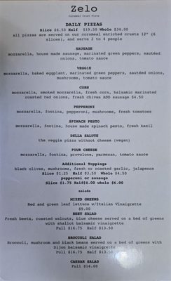 Menu photo 3 Zelo Gourmet Pizza Arcadia, CA Menu photo 3 Zelo Gourmet Pizza Arcadia, CA