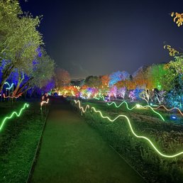 Holiday lights at Filoli