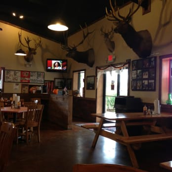 Midway Bar-B-Que - A lot of damn deer heads on the walls - Barbeque Near Me - Katy, Texas