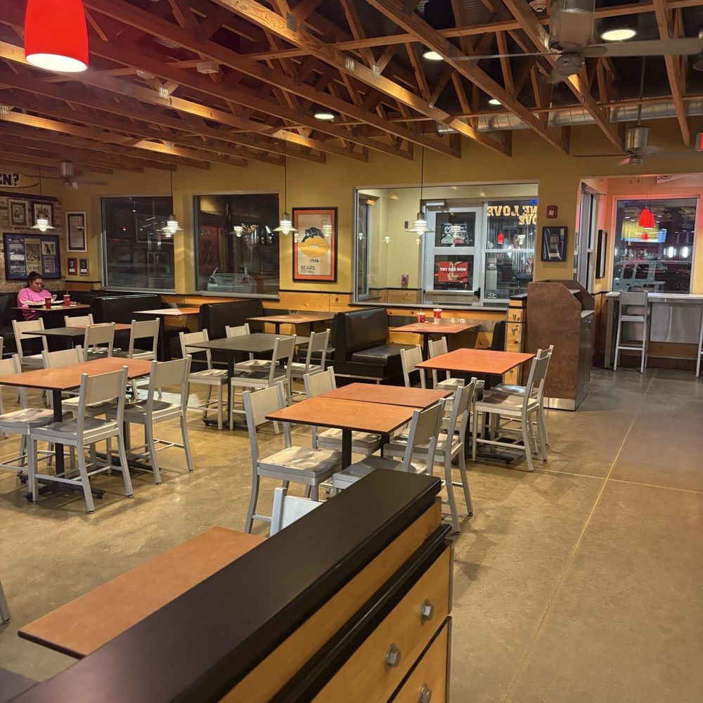 Raising Cane's Chicken Fingers - Inside Dining Room - Fast Food Near Me - Riverside, Illinois Raising Cane's Chicken Fingers - Inside Dining Room - Fast Food Near Me - Riverside, Illinois