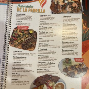 Cerro Grande Mexican Restaurant - Menu 4 - Mexican Near Me - Conover, North Carolina Cerro Grande Mexican Restaurant - Menu 4 - Mexican Near Me - Conover, North Carolina