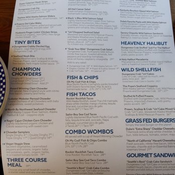 Duke's Seafood - Lunch menu - Seafood Near Me - Seattle, Washington