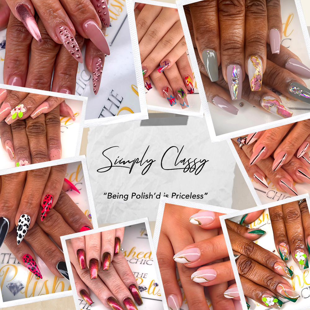 The Polish’d Chic Beauty Bar  Logo