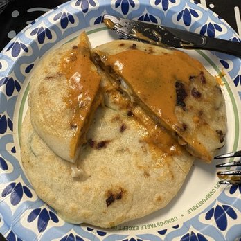 Pupuseria Delmy - Carne Asada con quso / grilled steak with cheese - Salvadoran Near Me - San Jose, California Pupuseria Delmy - Carne Asada con quso / grilled steak with cheese - Salvadoran Near Me - San Jose, California
