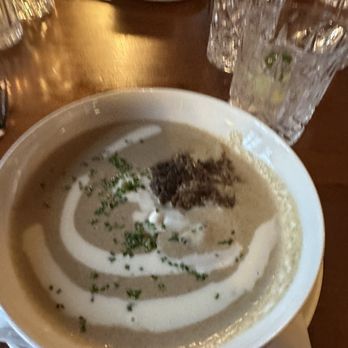 Cascade Dining Room - Omg manna from heaven also known as porcini bisque - New American Near Me - Timberline Lodge, Oregon