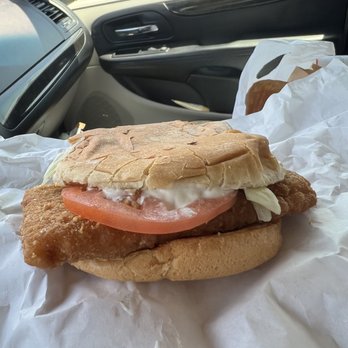 Whataburger - Whatacatch fish sandwich from the side - Burgers Near Me - Conroe, Texas Whataburger - Whatacatch fish sandwich from the side - Burgers Near Me - Conroe, Texas