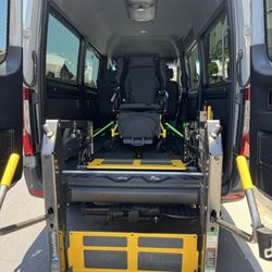 Our vehicles are equipped with Braun Mobility & we also provide patients with our Traverse Chair .