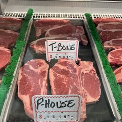 Fortson’s Meat Market - T Bone and Porterhouse steaks