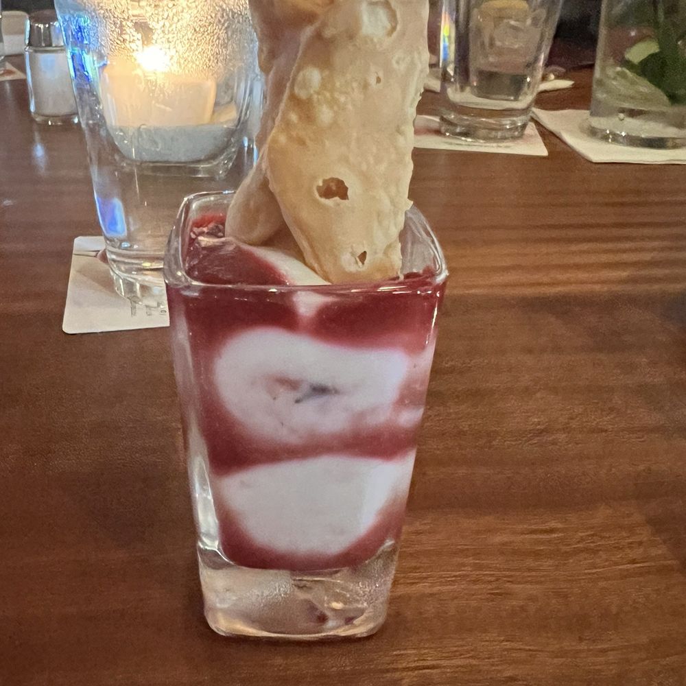 Seasons 52 - Raspberry shot desert - New American Near Me - Schaumburg, Illinois Seasons 52 - Raspberry shot desert - New American Near Me - Schaumburg, Illinois