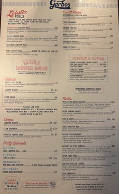 Menu photo 7 Garbo’s Austin, TX
