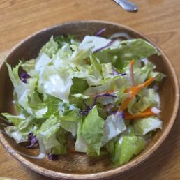 Salad & house made dressing was very good