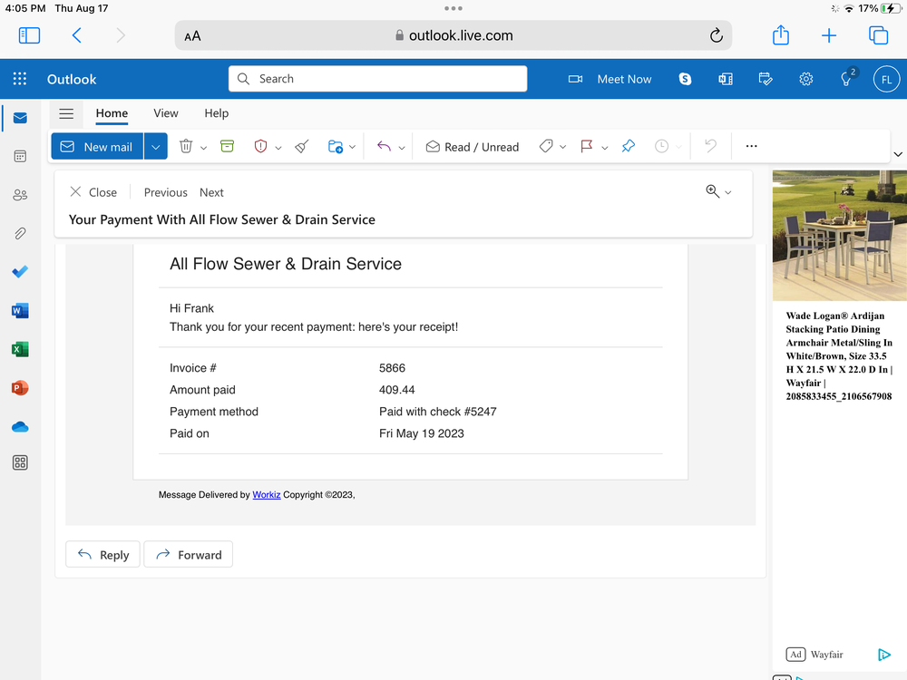 Slide of All Flow Sewer & Drain Service