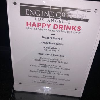 Engine Co No 28 - Happy hour is good - American Near Me - Los Angeles, California Engine Co No 28 - Happy hour is good - American Near Me - Los Angeles, California