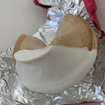 Panda Inn - White Chocolate Dipped Fortune Cookies - Chinese Near Me - Glendale, California Panda Inn - White Chocolate Dipped Fortune Cookies - Chinese Near Me - Glendale, California