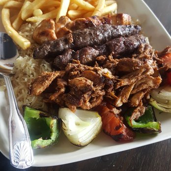 Open Sesame - Ultimate grill- $32 (out of lamb so we added shwarma sp?) 3-4 people can eat off of this! - Lebanese Near Me - Dallas, Texas Open Sesame - Ultimate grill- $32 (out of lamb so we added shwarma sp?) 3-4 people can eat off of this! - Lebanese Near Me - Dallas, Texas