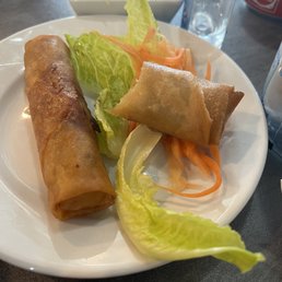 Spring roll (ignore my hand sanitizer in the picture!)