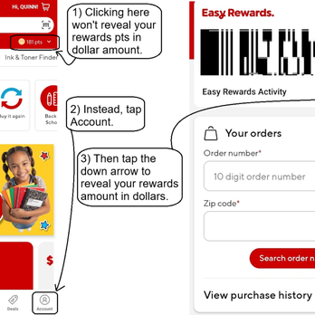 Staples - Staples app: how to view the dollar amount of your rewards pts. - Printing Services Near Me - Irvine, California Staples - Staples app: how to view the dollar amount of your rewards pts. - Printing Services Near Me - Irvine, California