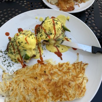 Broken Yolk Cafe - Golden state Benedict! (No bacon) - Breakfast & Brunch Near Me - Costa Mesa, California Broken Yolk Cafe - Golden state Benedict! (No bacon) - Breakfast & Brunch Near Me - Costa Mesa, California