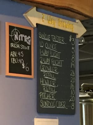 Menu photo 8 Two Way Brewing Company Beacon, NY