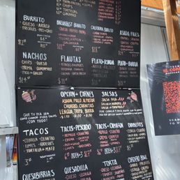 The menu, beautiful lay out.