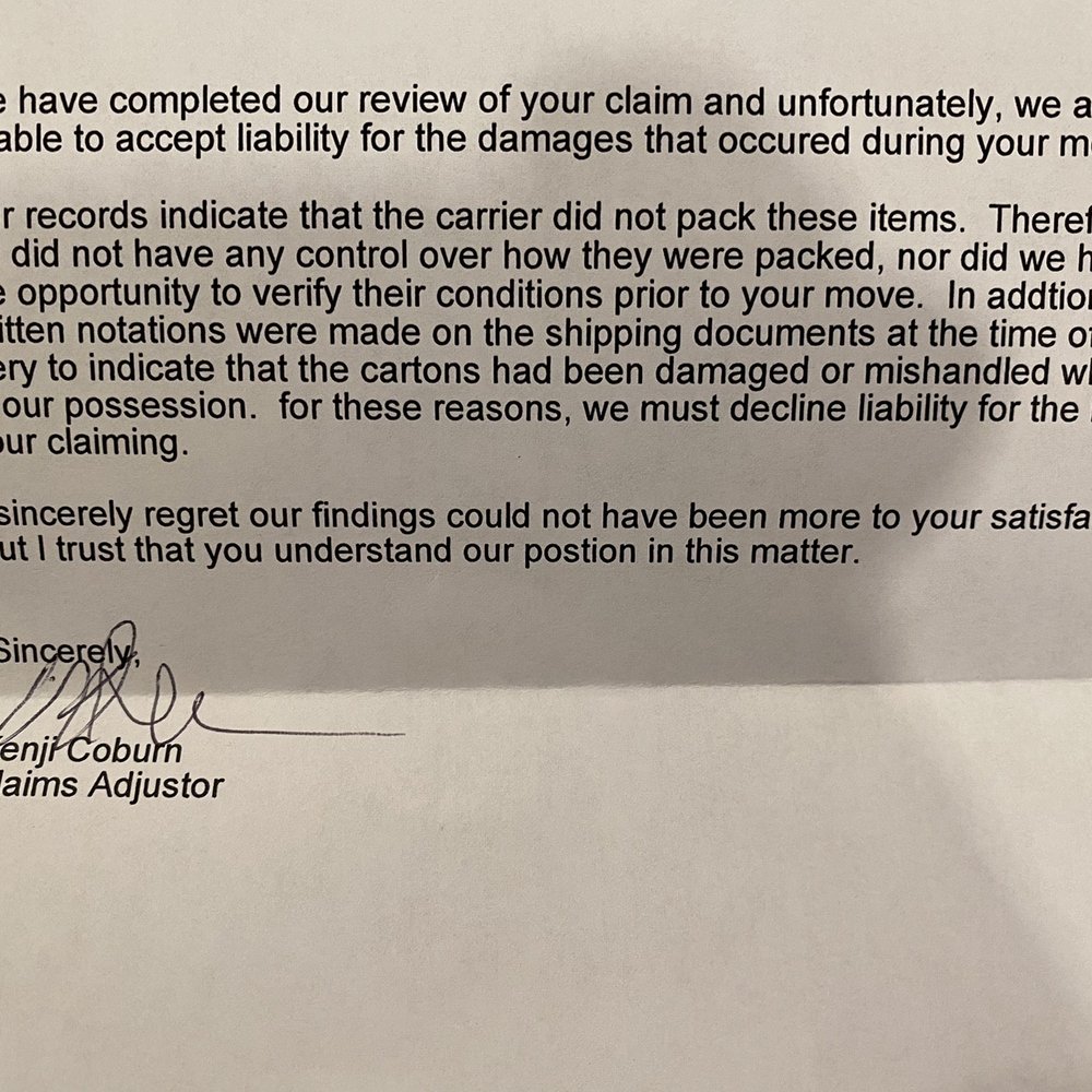 Thieves refuse to pay for BROKEN ITEMS!!! Well packed, well labeled and they broken over $2k in damages!!