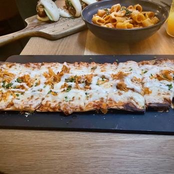 Dear Maud - Buffalo Chicken Flatbread - Cocktail Bars Near Me - Hoboken, New Jersey Dear Maud - Buffalo Chicken Flatbread - Cocktail Bars Near Me - Hoboken, New Jersey