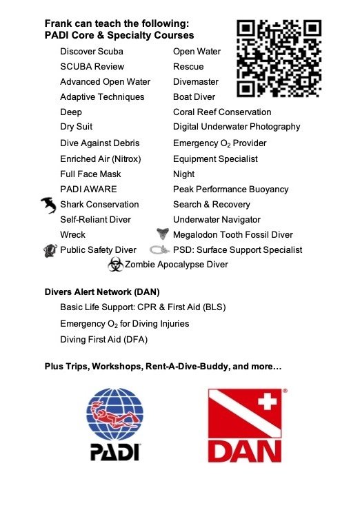 Dive With Frank Logo