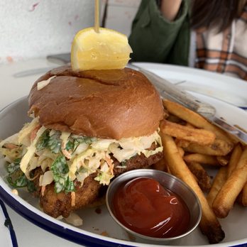 Whiskey Bird - Fried grouper sandwich - New American Near Me - Atlanta, Georgia Whiskey Bird - Fried grouper sandwich - New American Near Me - Atlanta, Georgia