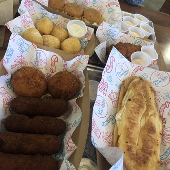 Dos Croquetas - A little bit of the whole menu! Yuca bits where the only thing I liked - Bakeries Near Me - Miami, Florida Dos Croquetas - A little bit of the whole menu! Yuca bits where the only thing I liked - Bakeries Near Me - Miami, Florida