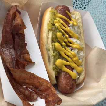 Dick’s Dogs - You can even order bacon as a side - Hot Dogs Near Me
