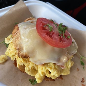 Clafoutis - Egg Croissant - French Near Me - Santa Fe, New Mexico Clafoutis - Egg Croissant - French Near Me - Santa Fe, New Mexico