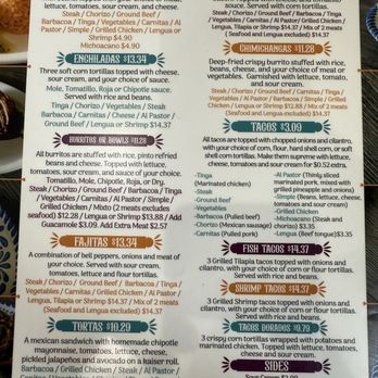 El Limón - Menu - Tacos Near Me - Morton, Pennsylvania