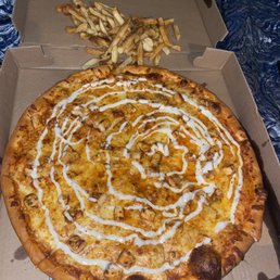 Absolute beauty of a pie and old bay fries. Always consistent, keep being amazing please. Absolute beauty of a pie and old bay fries. Always consistent, keep being amazing please.