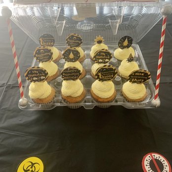 Let Them Eat Cake! - A variety of delicious vanilla cupcakes with whipped cream topping. - Custom Cakes Near Me Let Them Eat Cake! - A variety of delicious vanilla cupcakes with whipped cream topping. - Custom Cakes Near Me