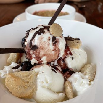 Taverna Banfi - a bowl of ice cream and bananas - Italian Near Me - Ithaca, New York