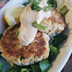 The Twisted Pair - Crab cake appetizer.
