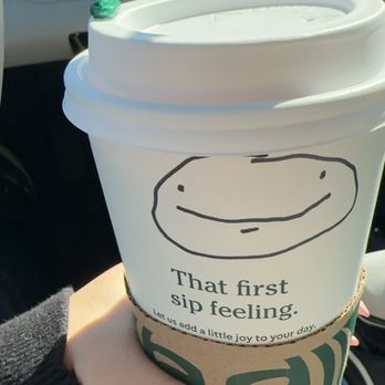 Starbucks - Awesome smiley face :) - Coffee & Tea Near Me - Van Nuys, California