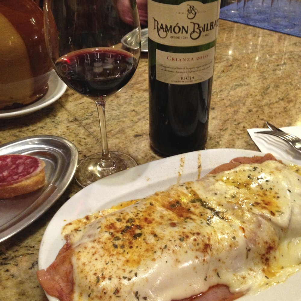 Malaspina - The Malaspina and one of their house wines, Ramon Bilbao. - Tapas Bars Near Me - Madrid, M Malaspina - The Malaspina and one of their house wines, Ramon Bilbao. - Tapas Bars Near Me - Madrid, M