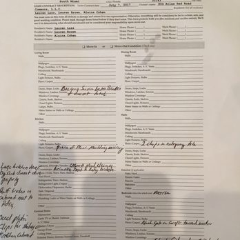 Red Road Commons - Move-in Inventory and Condition Form showing the broken glass door - Apartments Near Me - South Miami, Florida Red Road Commons - Move-in Inventory and Condition Form showing the broken glass door - Apartments Near Me - South Miami, Florida