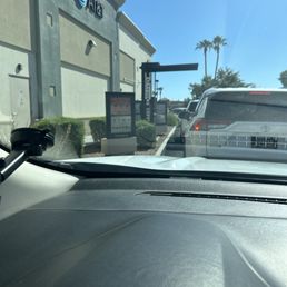 Waiting in the drive-thru Waiting in the drive-thru