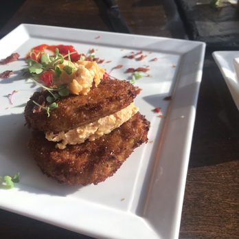 Deep Blu Seafood Grille - Fried green tomatoes! So freakin good! - Seafood Near Me - Orlando, Florida Deep Blu Seafood Grille - Fried green tomatoes! So freakin good! - Seafood Near Me - Orlando, Florida