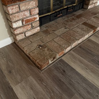 Rivera's Fine Flooring - Precision end caps around the fireplace hearth. - Flooring Near Me - Morgan Hill, California Rivera's Fine Flooring - Precision end caps around the fireplace hearth. - Flooring Near Me - Morgan Hill, California