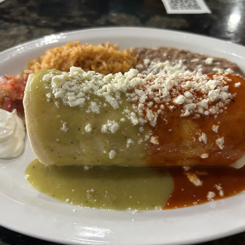 El Charro Mexicano - Super Charro Burrito with both sauces - Mexican Near Me - Aiea, Hawaii El Charro Mexicano - Super Charro Burrito with both sauces - Mexican Near Me - Aiea, Hawaii