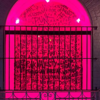 Punk Majesty - What Punk Majesty windows looks like when closed for a private showing! - Women's Clothing Near Me - San Francisco, California