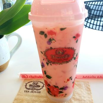 ChaTraMue Original Thai Tea - Rose Milk Tea # Natural Laxative Effect - Bubble Tea Near Me - Los Angeles, California