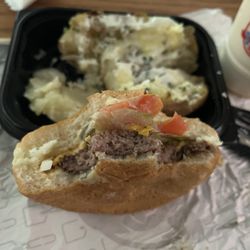Wendy's - Very sad Krabby Patty burger. Tiny and flavorless.