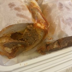 Meatball parmigiana hero