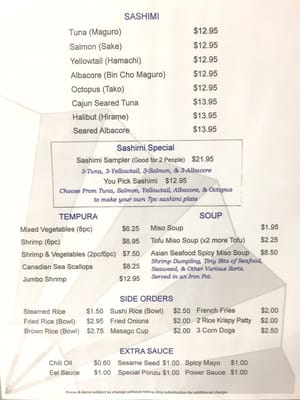 Menu photo 7 Cho Cho San Encino, CA