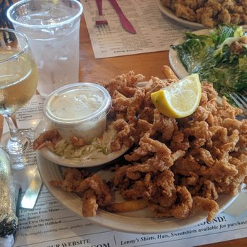 Lenny's Indian Head Inn - Cold fried clams. Came out cold all 3x I've been here. - Seafood Near Me - Branford, Connecticut Lenny's Indian Head Inn - Cold fried clams. Came out cold all 3x I've been here. - Seafood Near Me - Branford, Connecticut