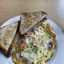 By the River Cafe and Bakery - Shrimp omelet